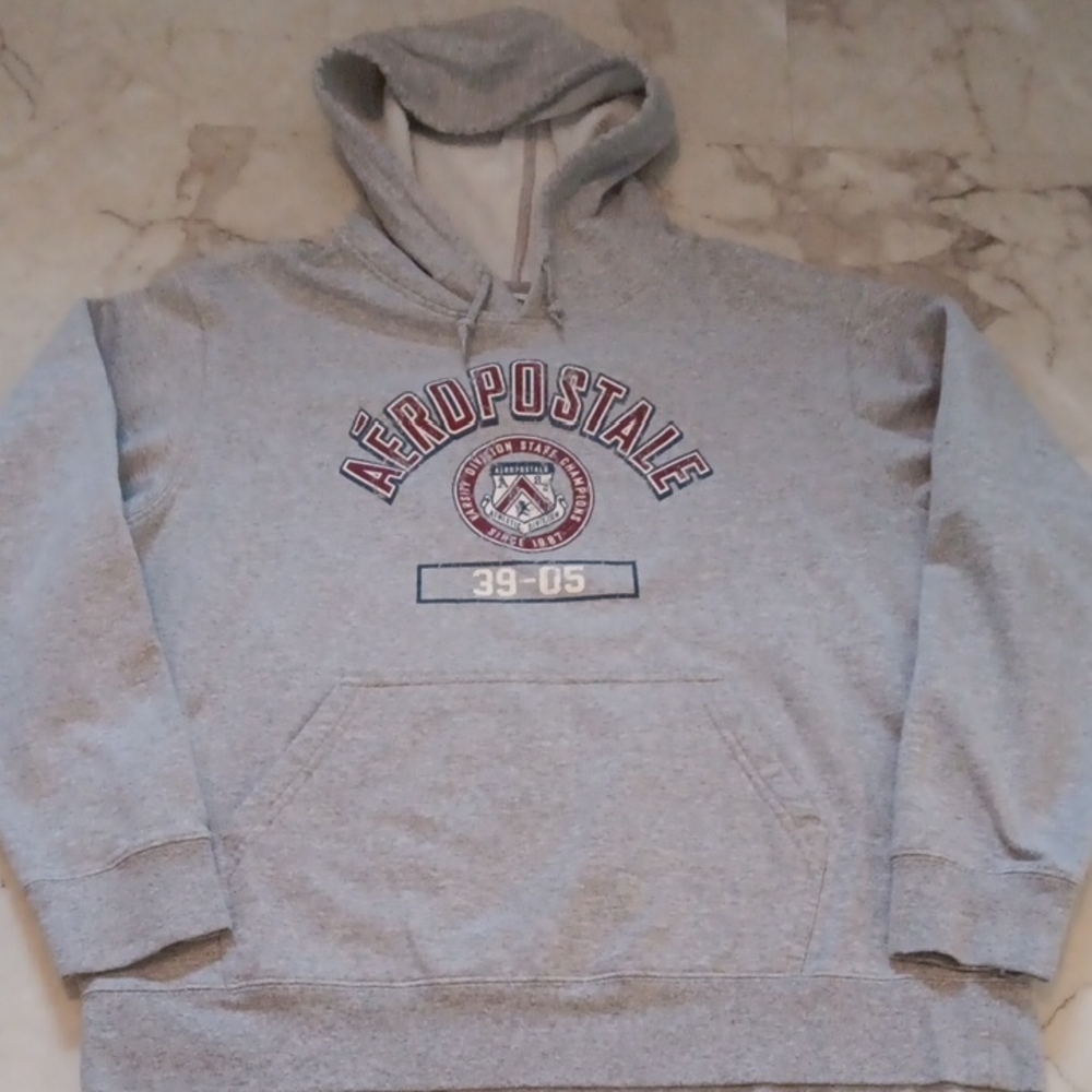 Aeropostale Heather Gray Men's Hoodie